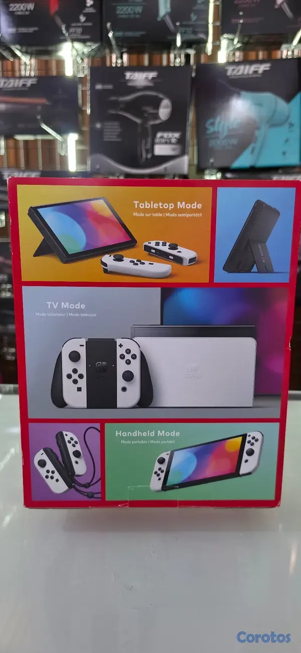 consolas y videojuegos - Nintendo Switch OLED blanco en su caja 2
