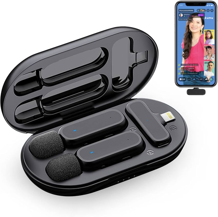 camaras y audio - Micrófono Inalámbrico Lavalier HCZ para iPhone – S 0