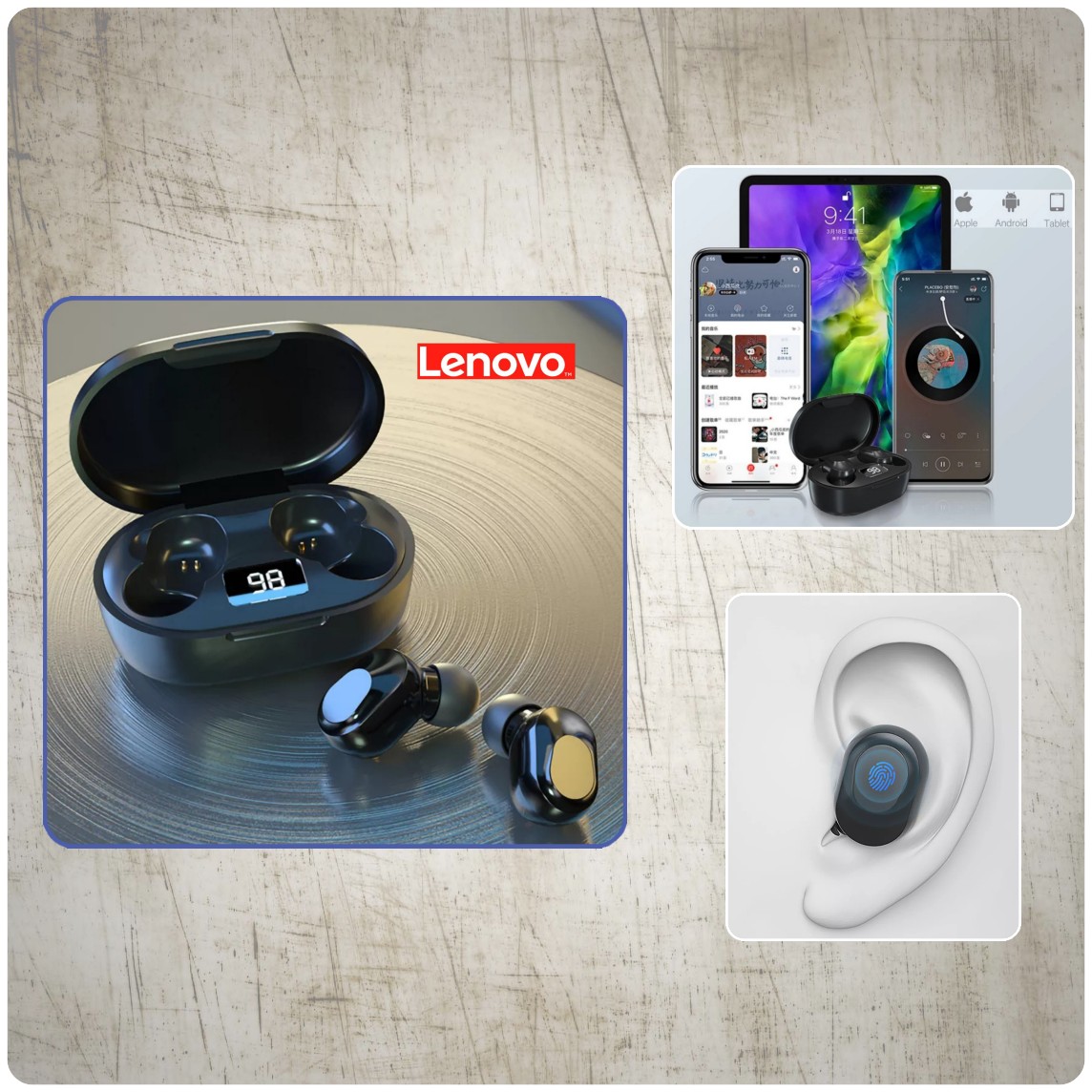 accesorios para electronica - Auricular Bluetooth Lenovo XT91.