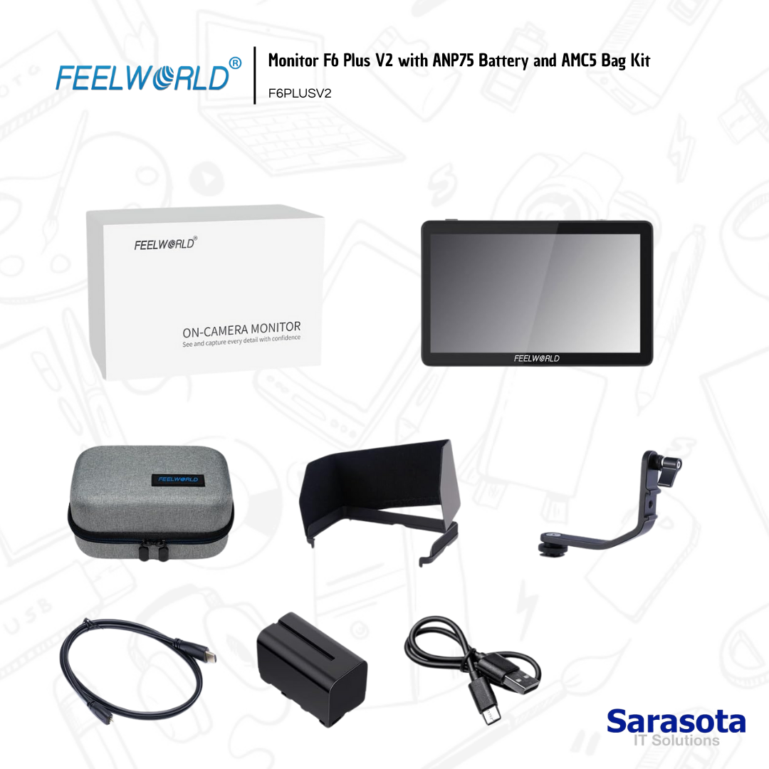 accesorios para electronica - Feelworld Monitor F6 Plus V2 con batería ANP75 0