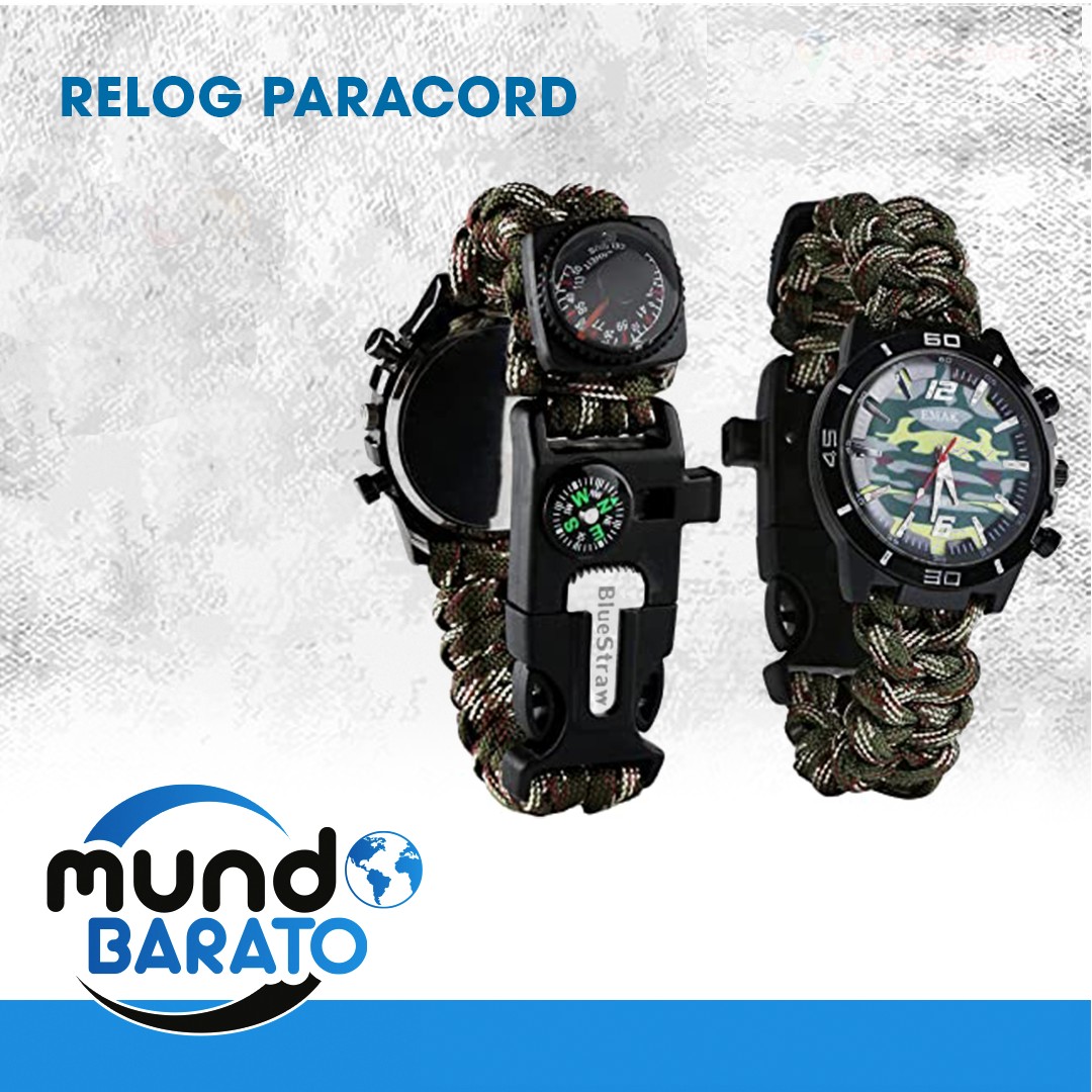 joyas, relojes y accesorios - Reloj de Paracord, con Herramientas de supervivencia pulsa brazalete pulsera