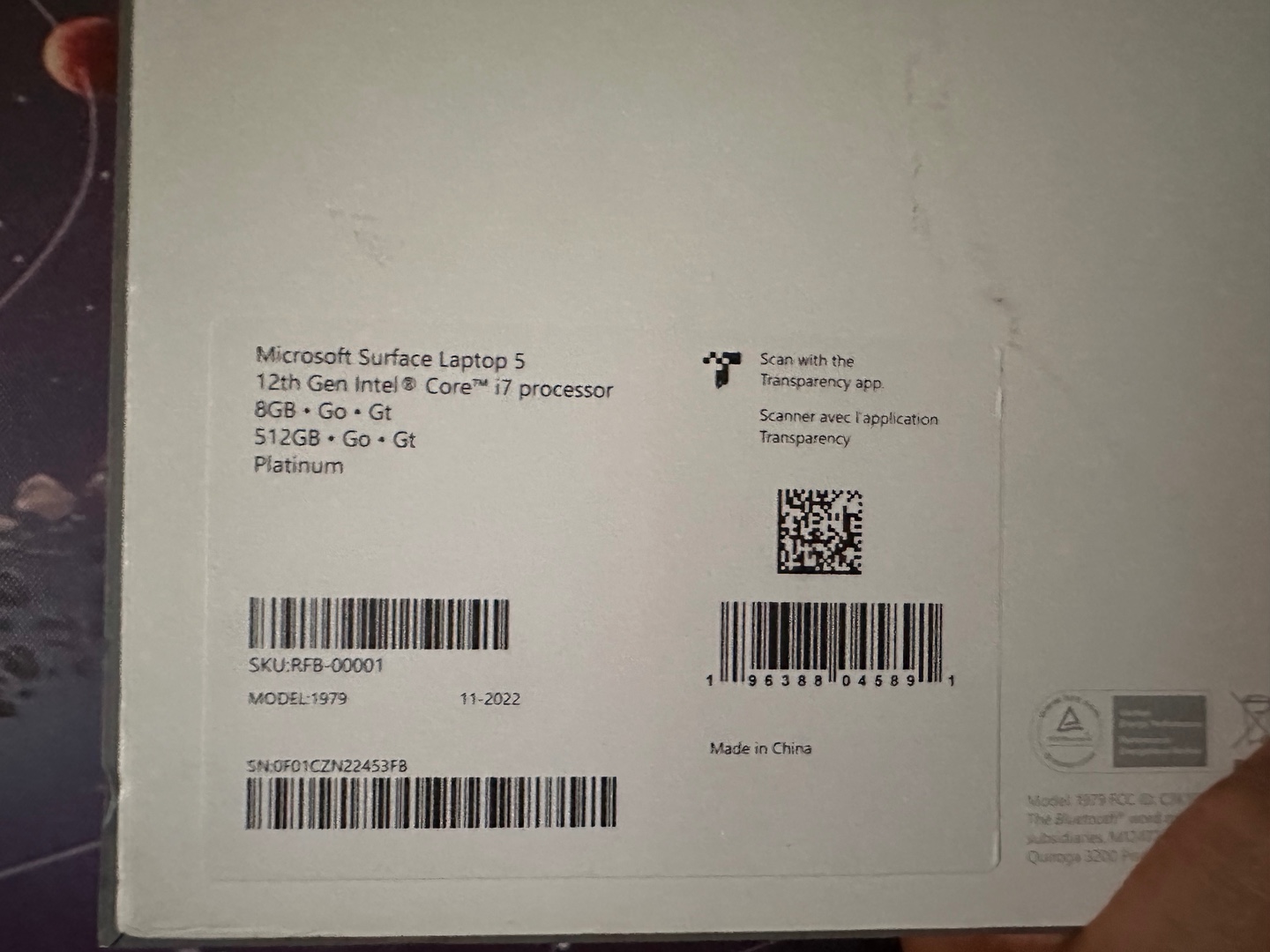 computadoras y laptops -  Microsoft Surface laptop 5 de 15 pulgadas y 512gb  2