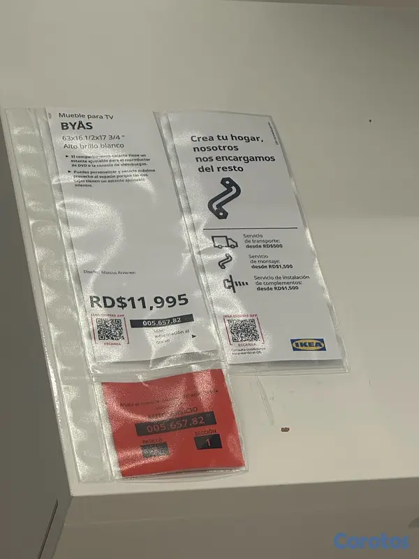 decoración y accesorios - Mueble TV de IKEA en perfectas condiciones.  3