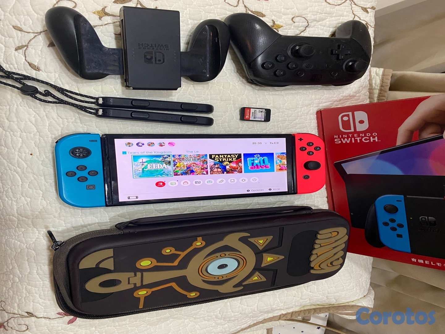 consolas y videojuegos - Nintendo Switch Oled con juegos y accesorios  9