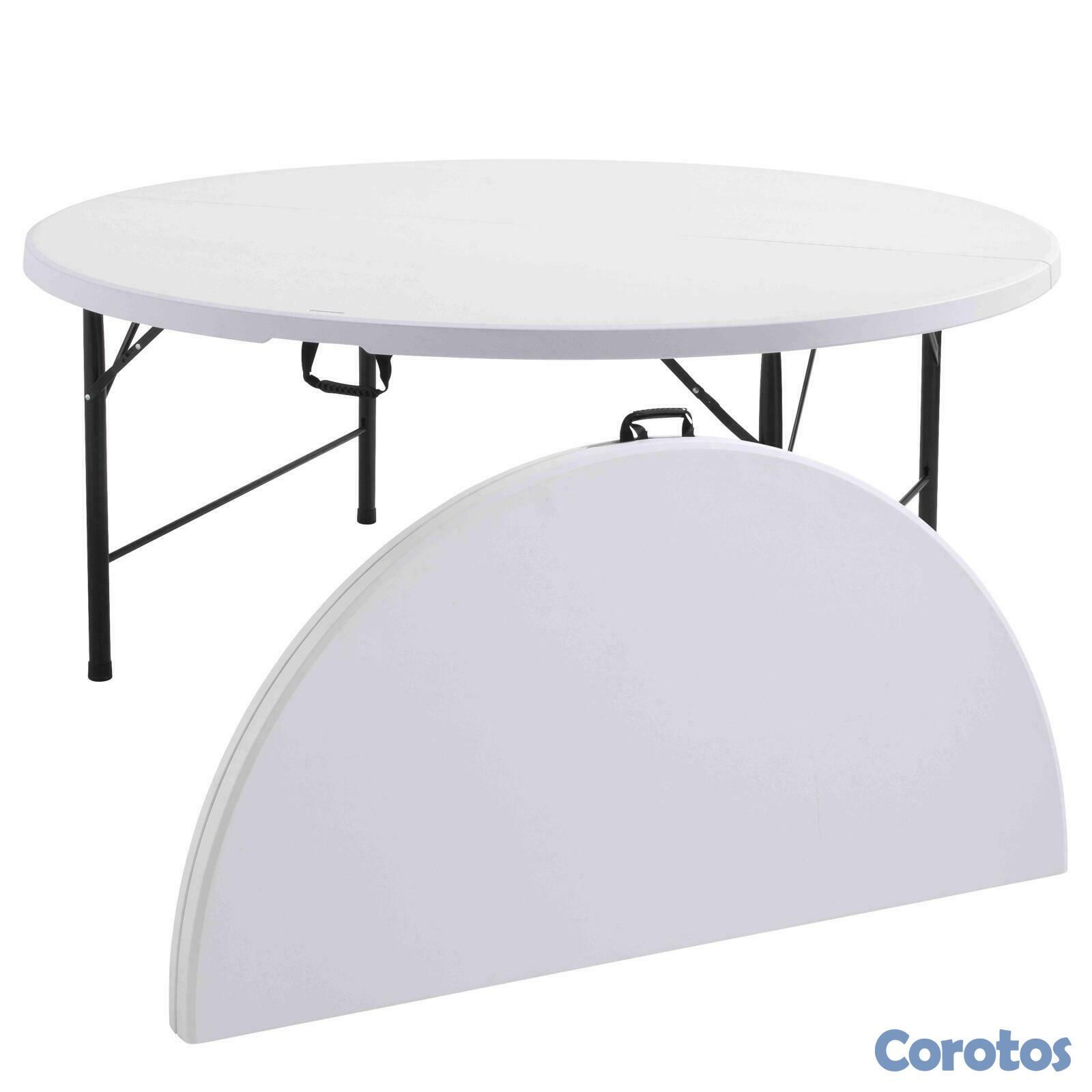 muebles y colchones - Mesa redonda plegable 60” 1