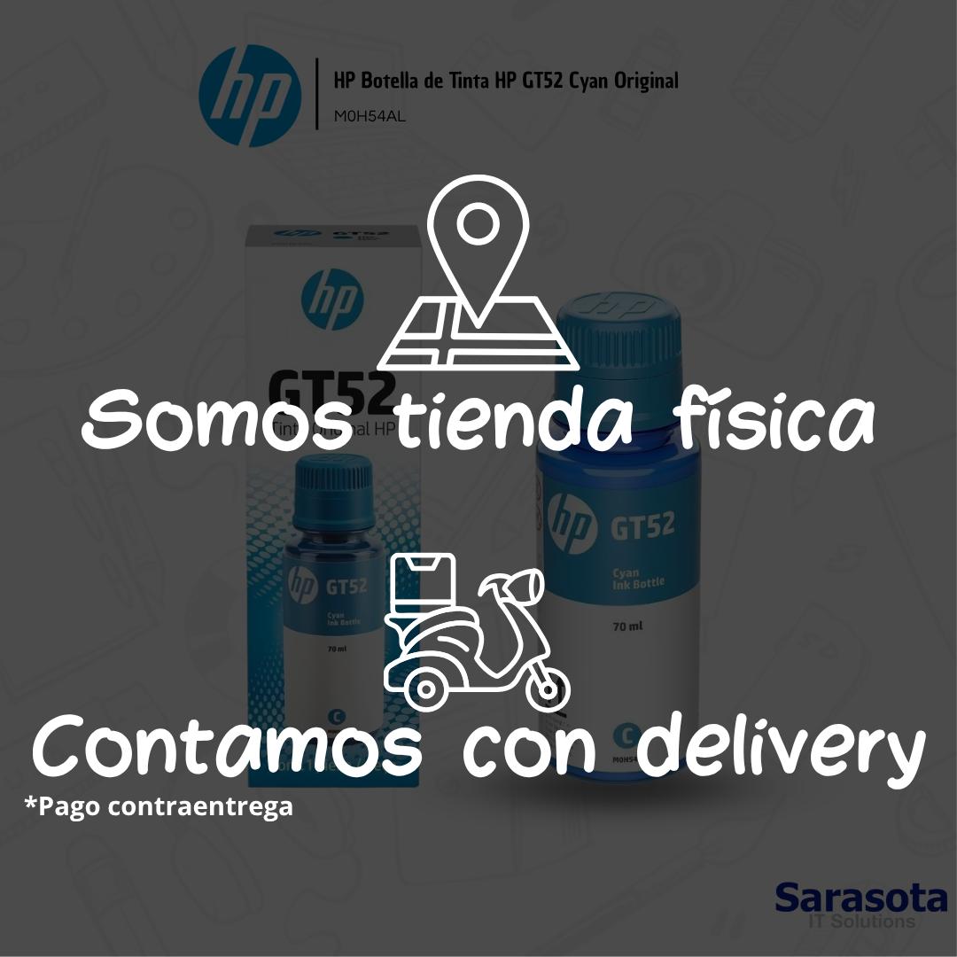 accesorios para electronica - HP Botella de Tinta HP GT52 Cyan Original 2