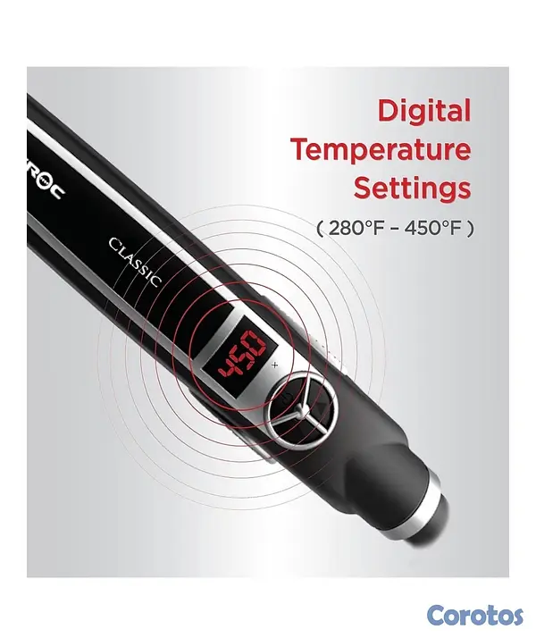 salud y belleza - Plancha de pelo marca Croc modelo classic en titanium  5