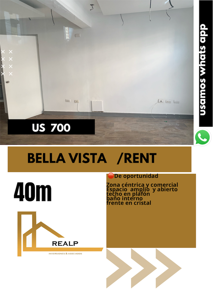oficinas y locales comerciales - Local en primer nivel Bella vista 