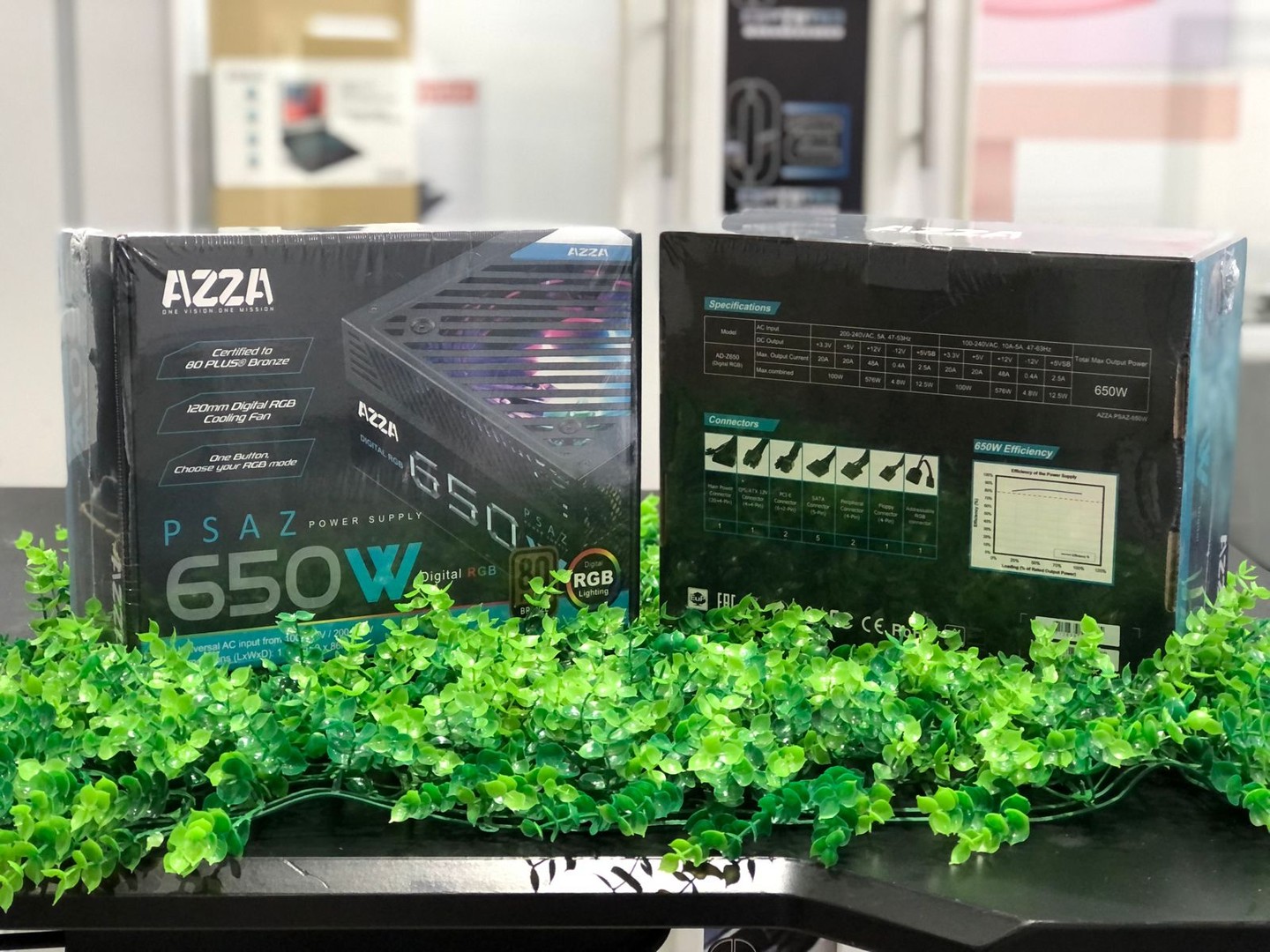 computadoras y laptops - Oferta Power Supply Azza 80 Plus Bronze ATX de 600W RGB 1