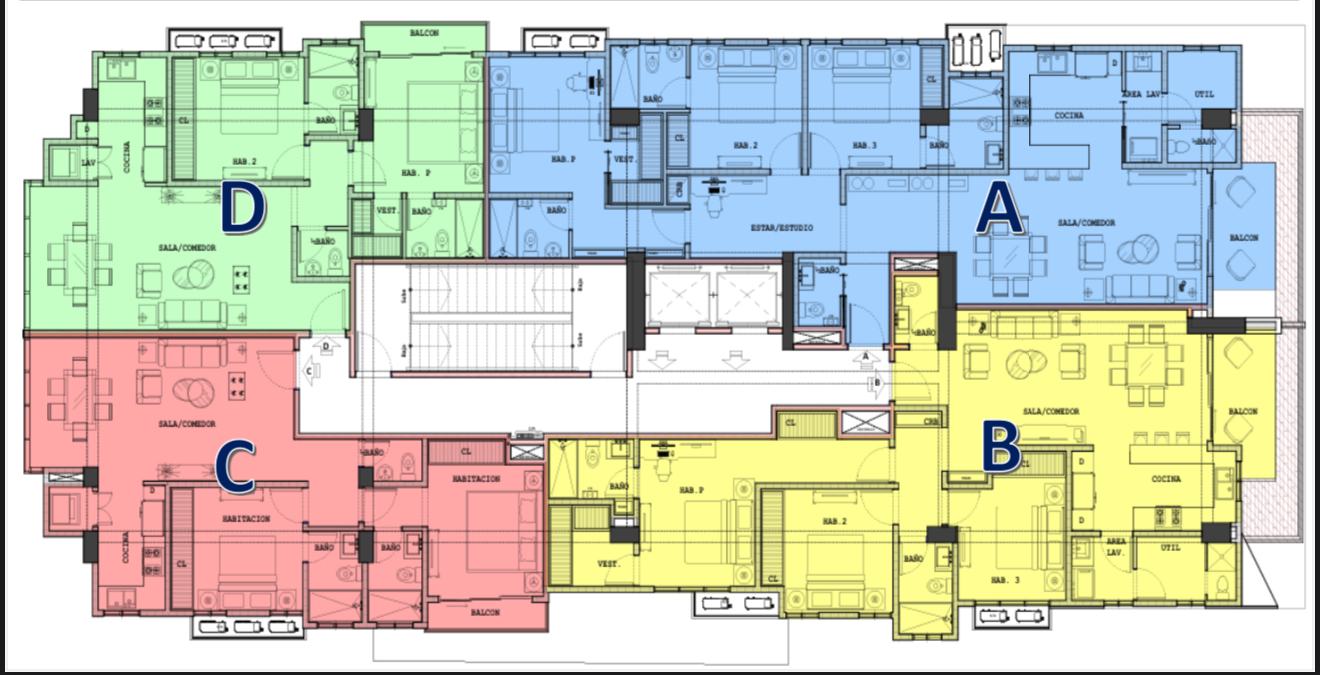 apartamentos - Proyecto  en plano de lujo Evaristo morales ,  Ent 7