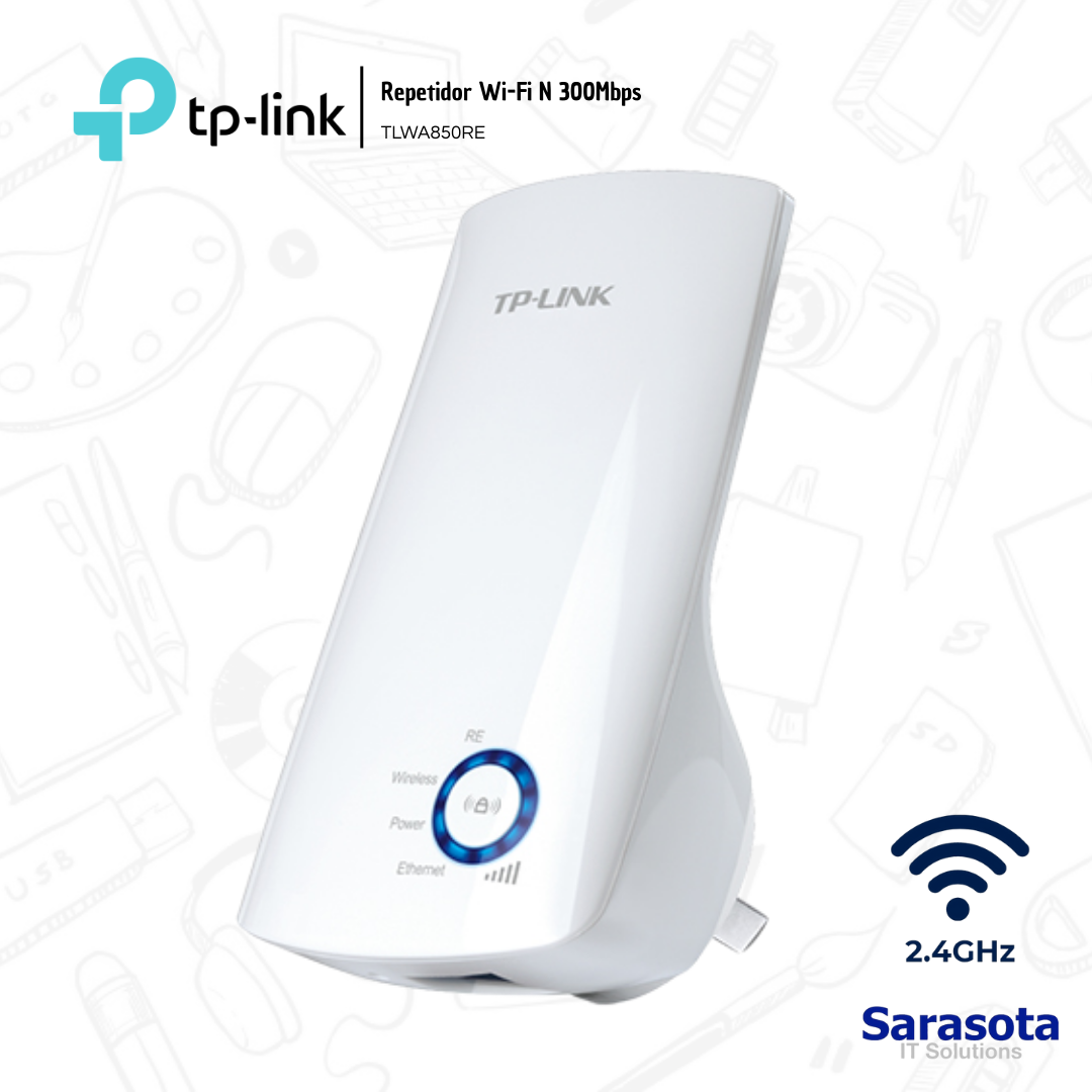 accesorios para electronica -  TP-Link Repetidor WA850RE 2.4GHz N300 300mbps 0