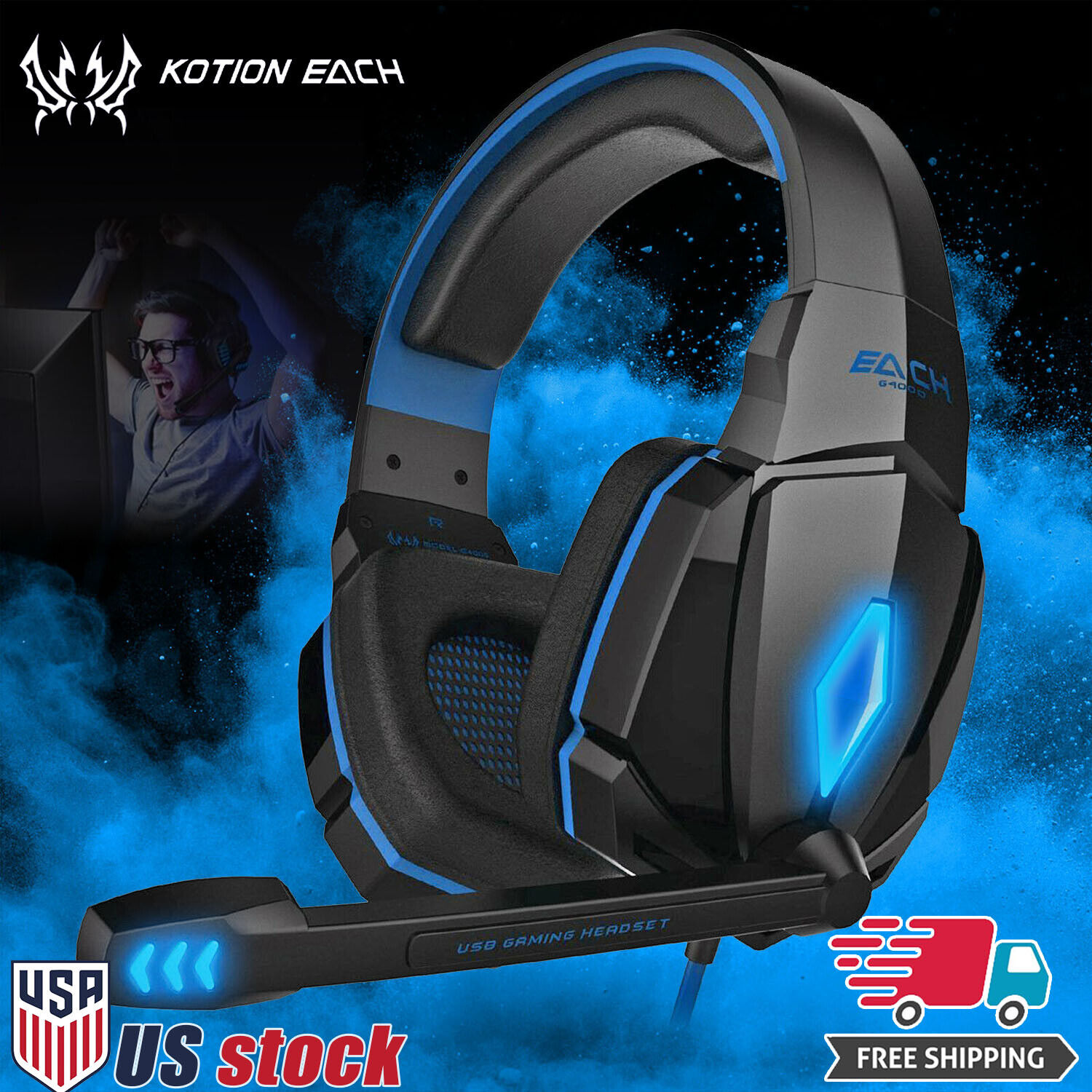 consolas y videojuegos - headset gamer ps4 xbox pc 0