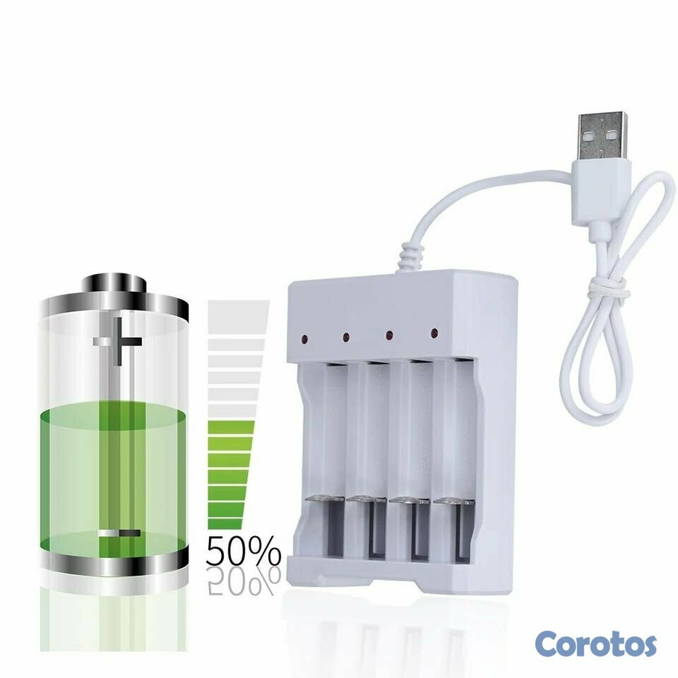 accesorios para electronica - Cargador de pilas AA y AAA 4