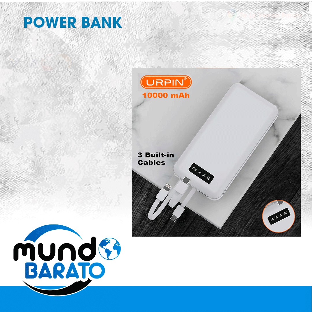 accesorios para electronica - Power Bank Cargador Portátil 10.000 mah recargable  0