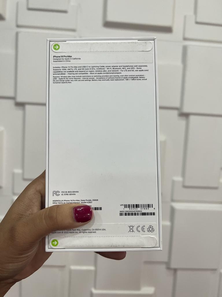 celulares y tabletas - iPhone 14 Pro Max 256gb E-Sim Sellado  3