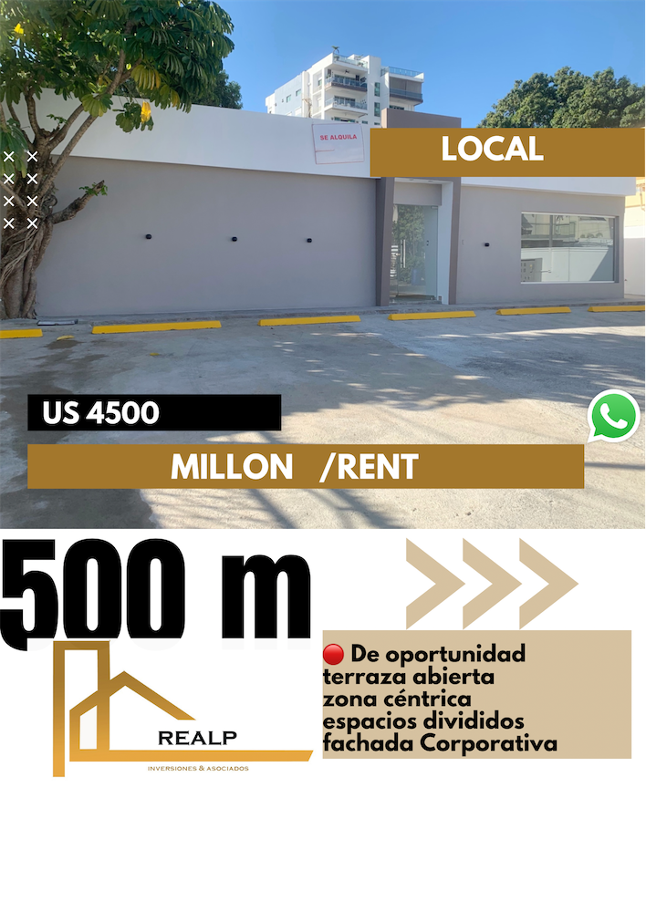oficinas y locales comerciales - Local con frente corporativo millon 0