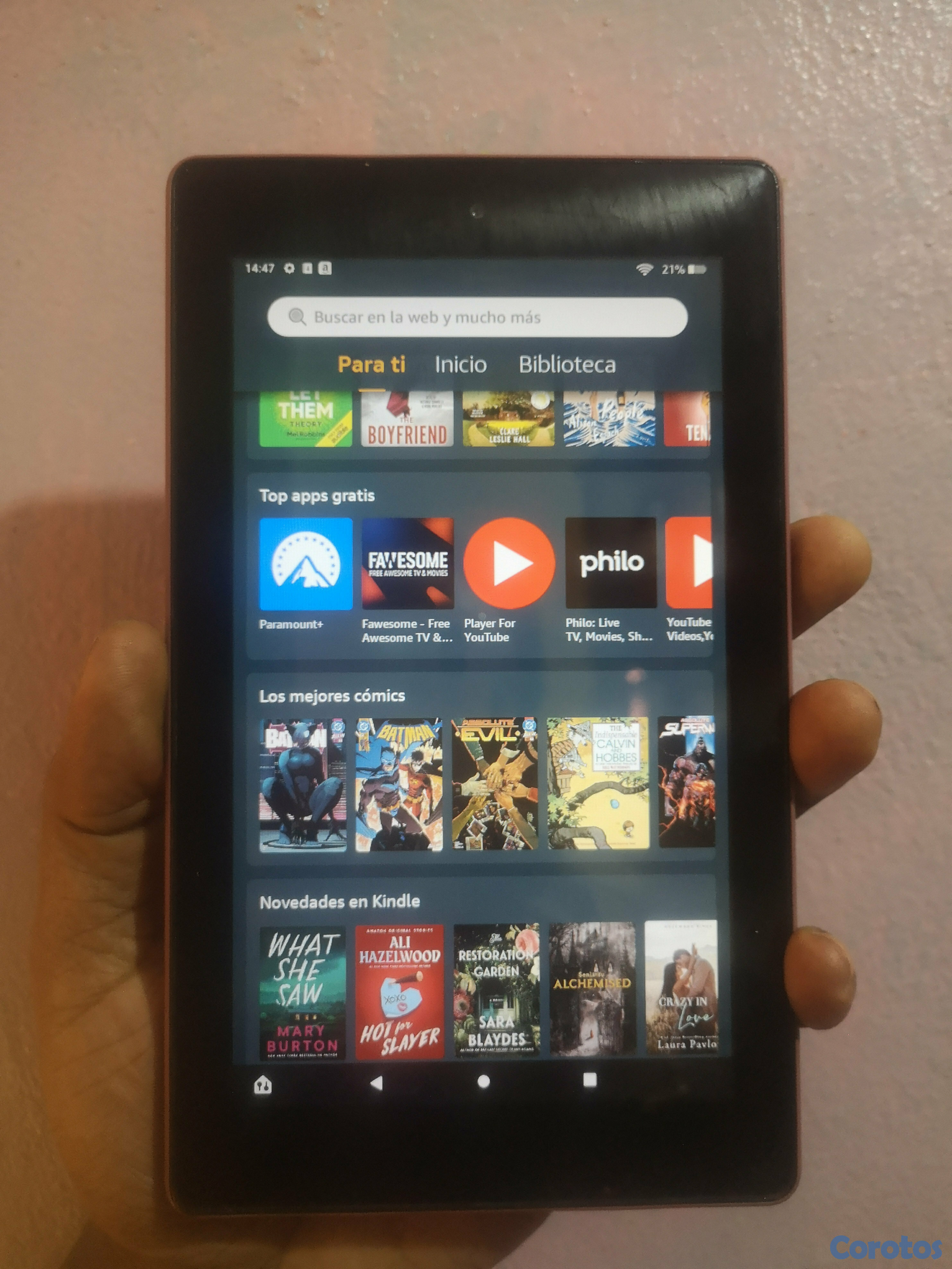 celulares y tabletas - tablet amazon fire 7 9na generación  1