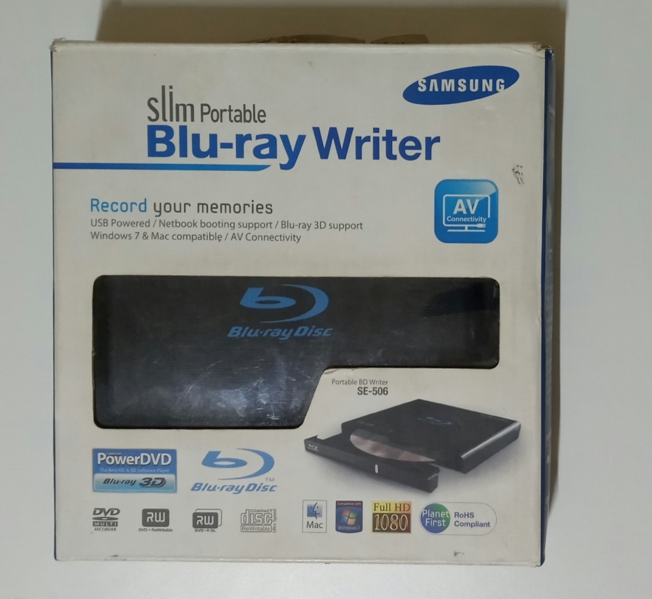 dvds, bluerays y peliculas - ¡OFERTA! Unidad slim portátil blu-ray SAMSUNG como nueva