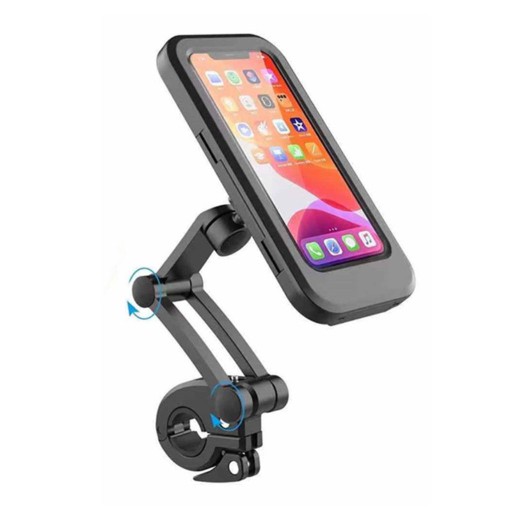 camaras y audio - Soporte impermeable para teléfono para motocicleta,nmanillar de bicicleta 4