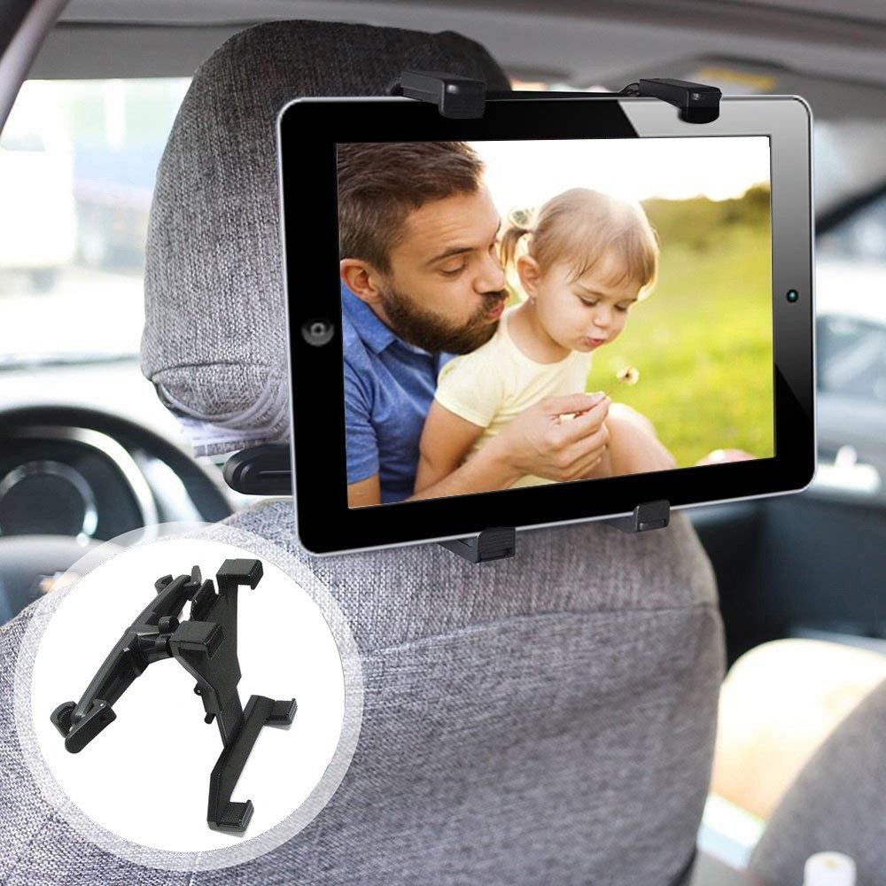 accesorios para electronica - Sujetador de tablet para asiento de carro, soporte de tablet 5