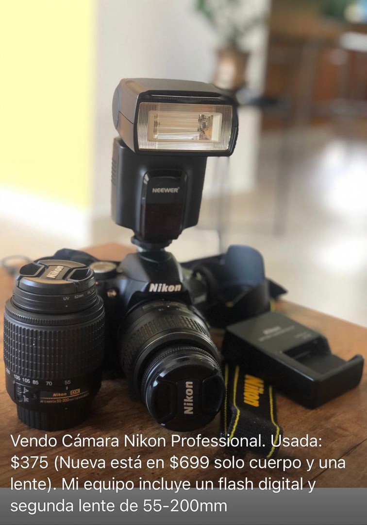 camaras y audio - CAMARA PROFECIONAL Nikon D3200 24MP