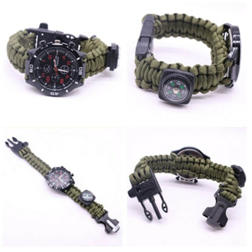 joyas, relojes y accesorios - Reloj de Paracord, con Herramientas de supervivencia pulsa brazalete pulsera 3