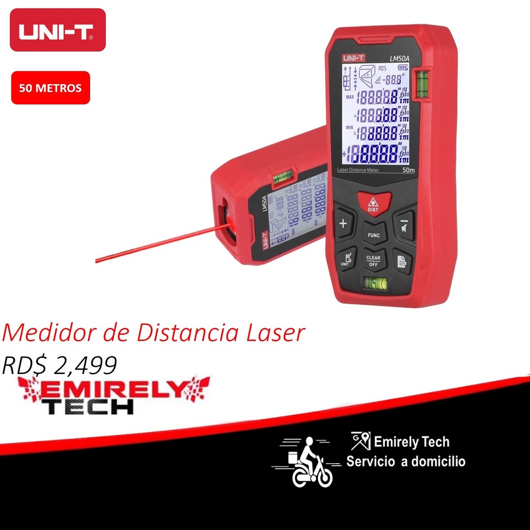 equipos profesionales - Medidor de Distancia Laser Digital 50 m