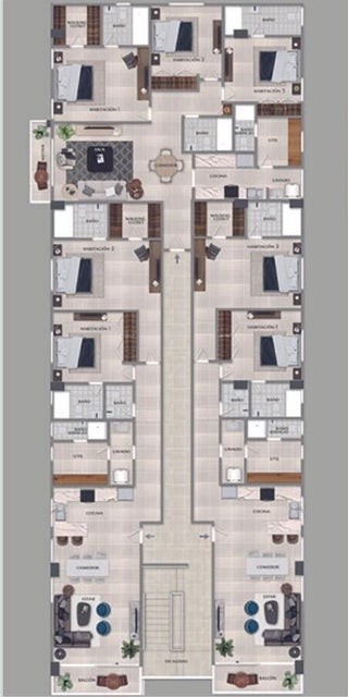 apartamentos - Apartamento en Proyecto residencial en Miramar  6