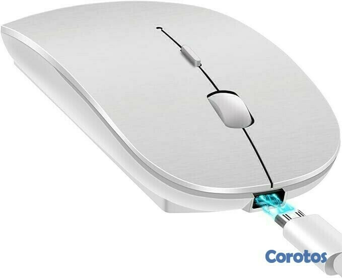 otros electronicos - Mouse inalámbrico Bluetooth recargable con Leds RGB 1