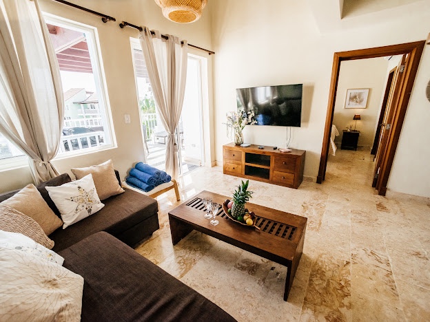 casas vacacionales y villas - Se renta por noche un lindo apartamento con vista al mar en Playa Turuqesa 3