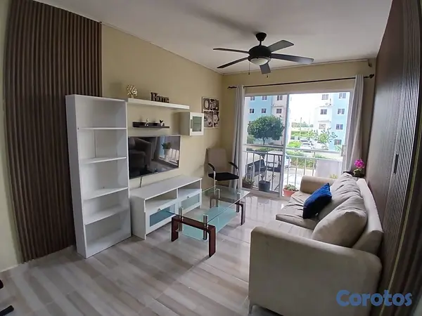 apartamentos - Se Renta apartamento amueblado de 2 habs. 2 baños en Ciudad del Sol Verón Bávaro 2