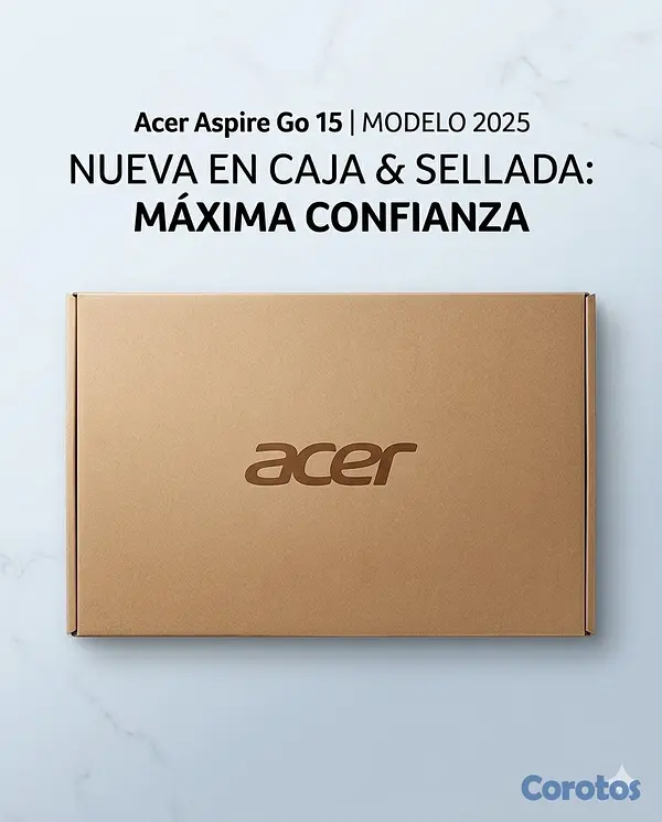 computadoras y laptops - Laptop Acer Aspire Go 15 – Nueva en Caja – Ideal para Trabajo y Estudios
 2