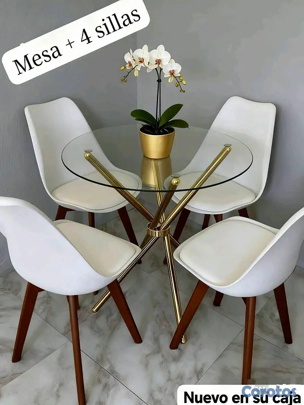 decoración y accesorios - *Juego* de *comedor* de 4 sillas  3