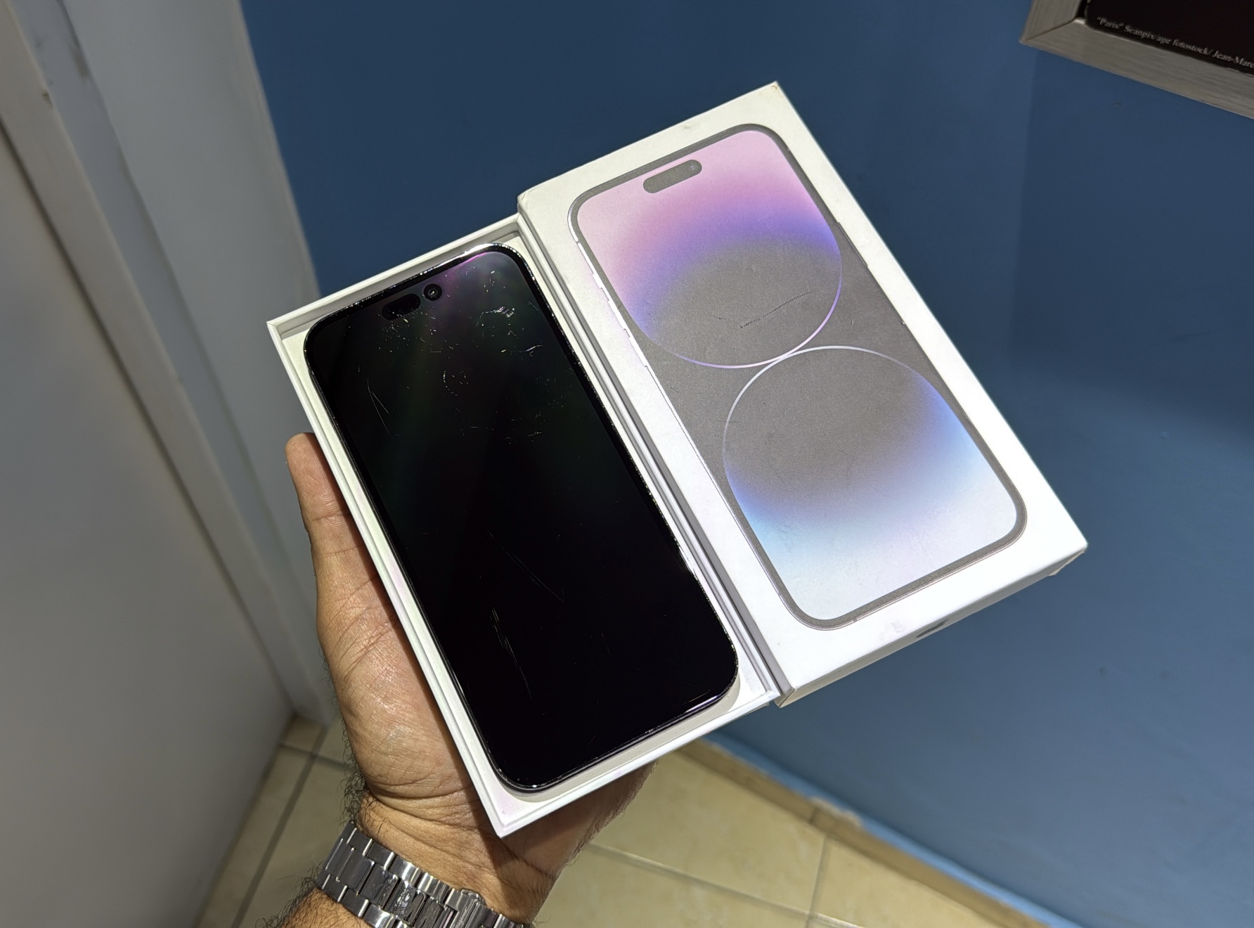 celulares y tabletas - iPhone 14 Pro Max 256GB Purple impecable $ 43,500  2