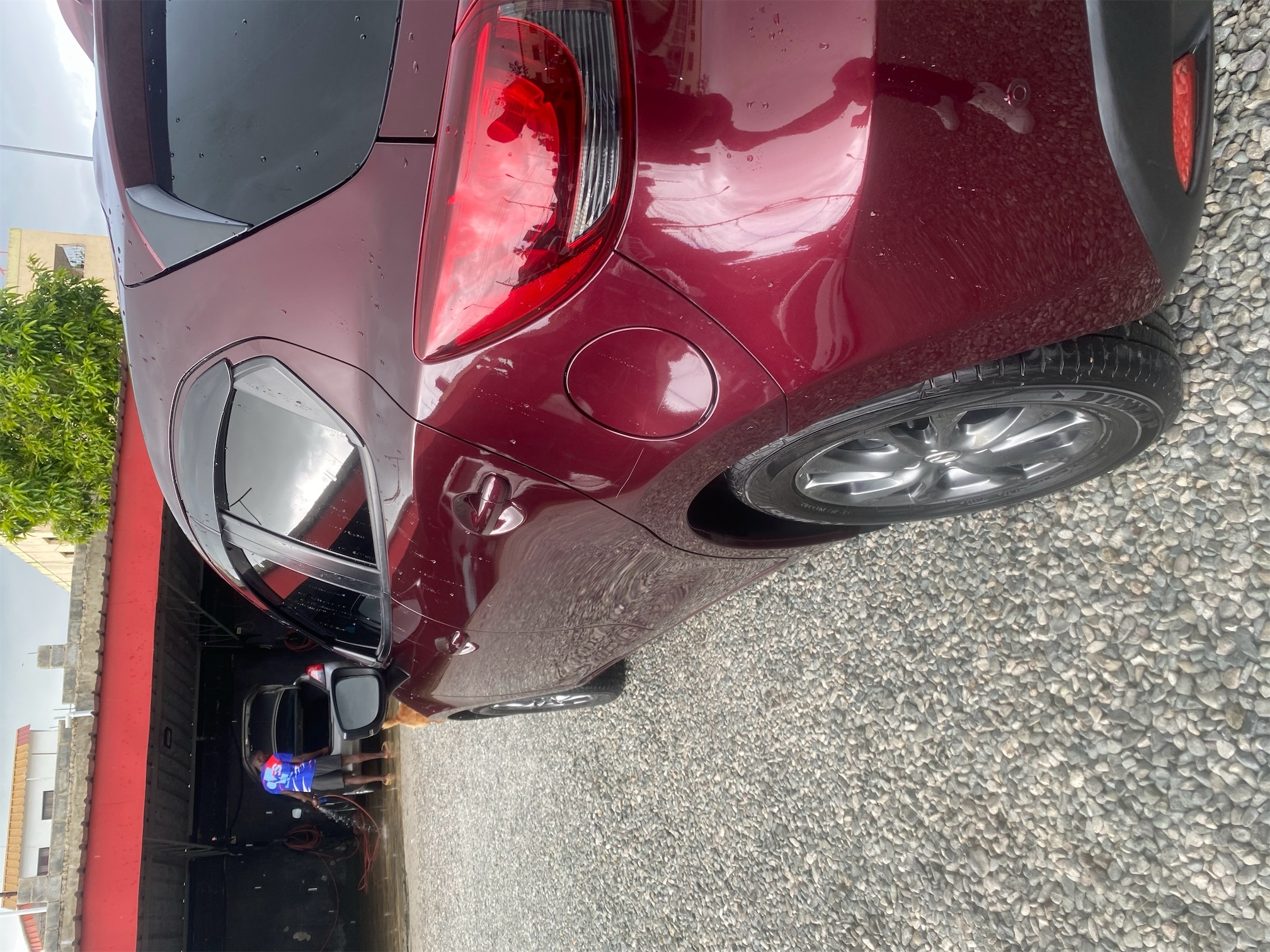 carros - Mazda demio 2018 rojo Gasolina full 1