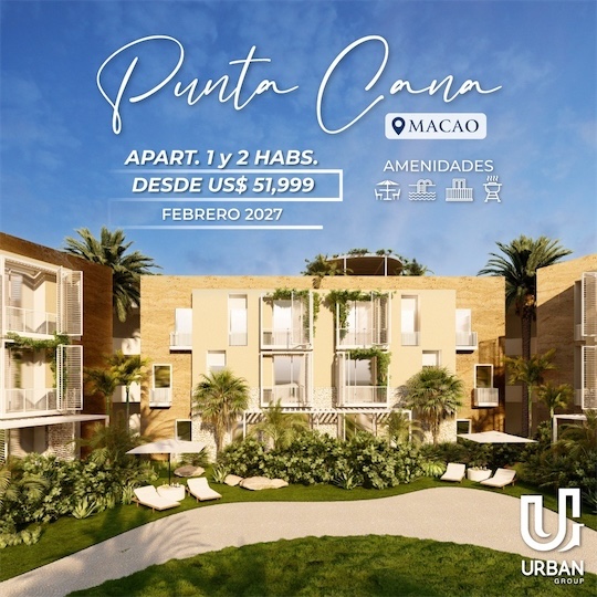 apartamentos - Apartamentos para inversión en Macao, Punta Cana