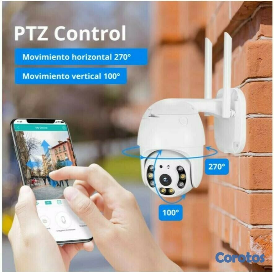 camaras y audio - Cámara wifi de exterior PTZ YOOSEE, gira 360 grados soporta sol y agua 1