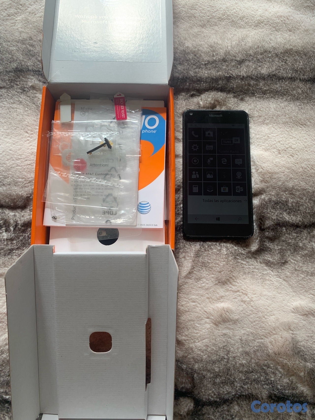 celulares y tabletas - Celular Microsoft Lumia 640 con caja y manuales (imperfecciones, lee el anuncio) 4