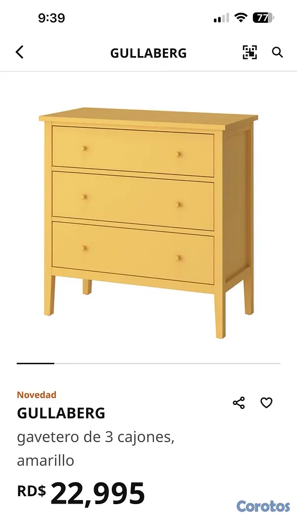 muebles y colchones - Vendo un gabetero  de madera masisa comprado en IKEA  4