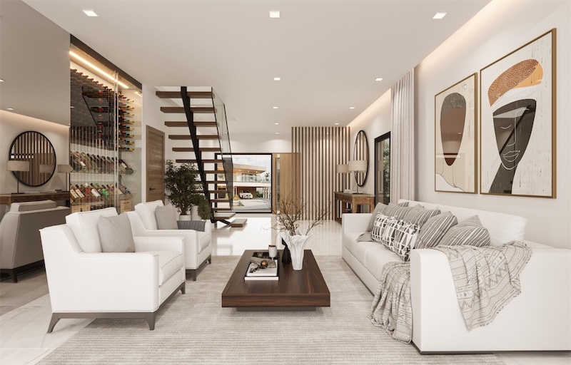 casas vacacionales y villas - Venta de villas Luxury en Juan dolio frente al campo de golf y menbresia 437mts 1