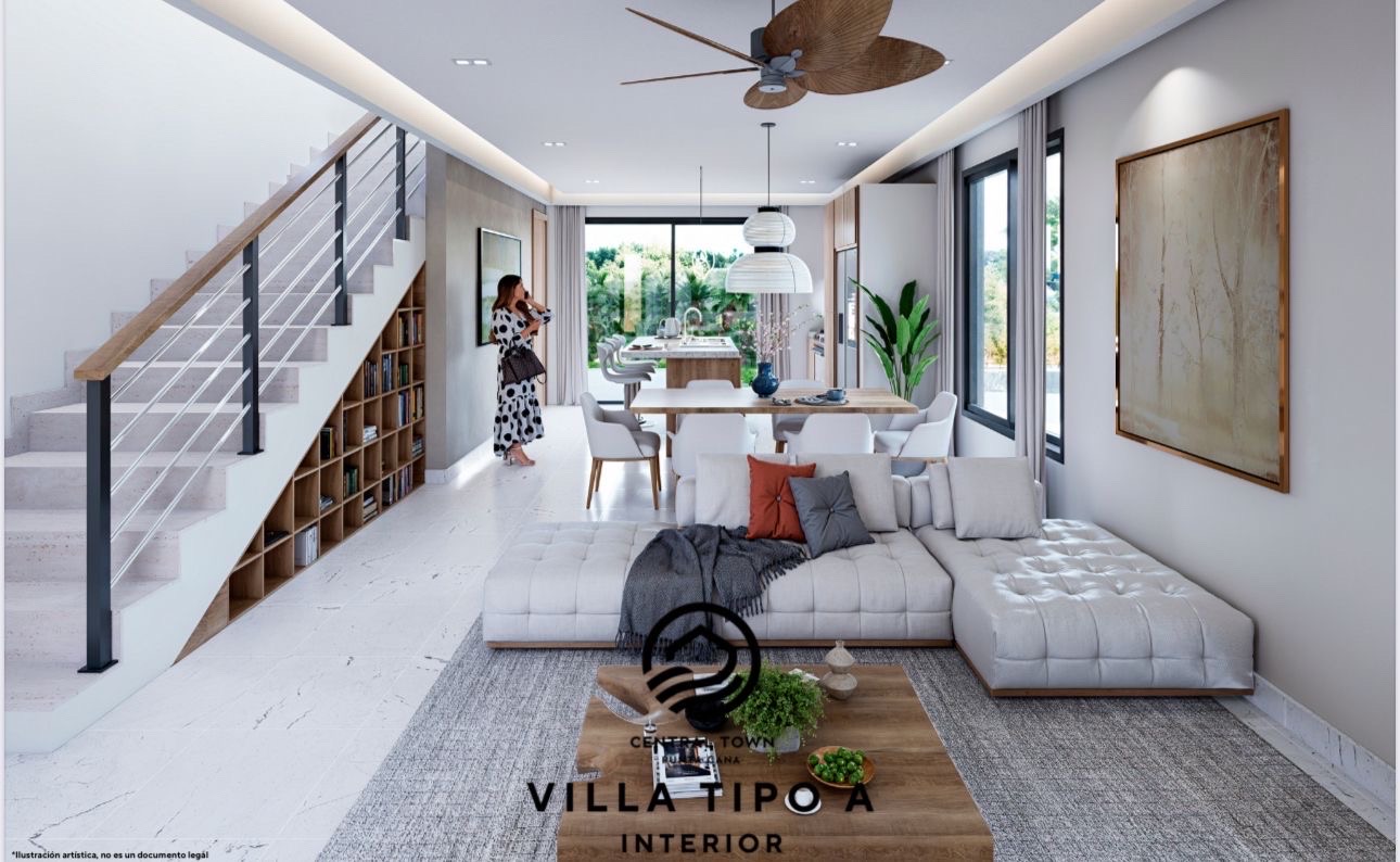 casas vacacionales y villas - venta de villas en punta cana a 2 minutos del downtown Punta cana  3