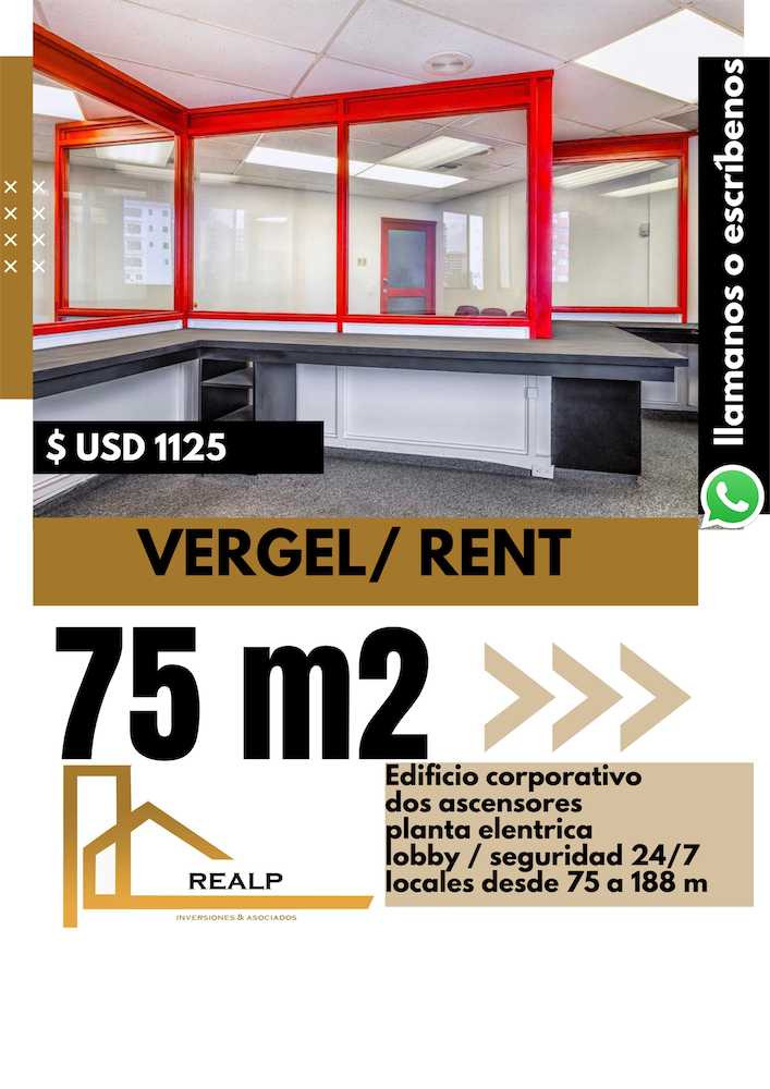 oficinas y locales comerciales - Oficina corporativa  de 75 metros 0