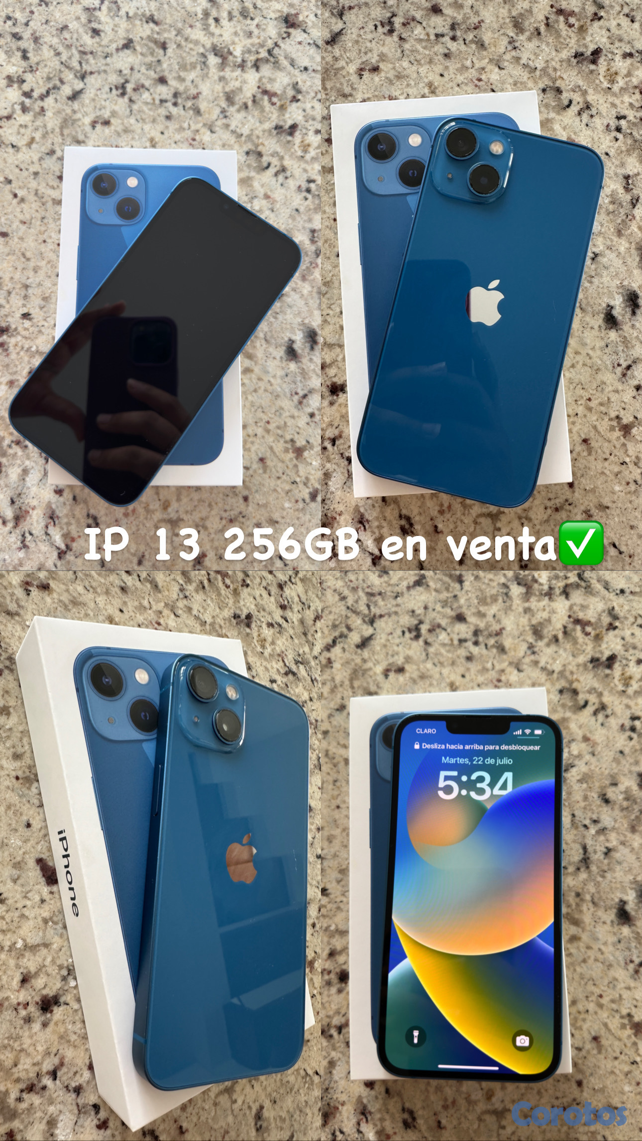 celulares y tabletas - iPhone 13 – 256 GB | Usado, como nuevo | Impecable. 1