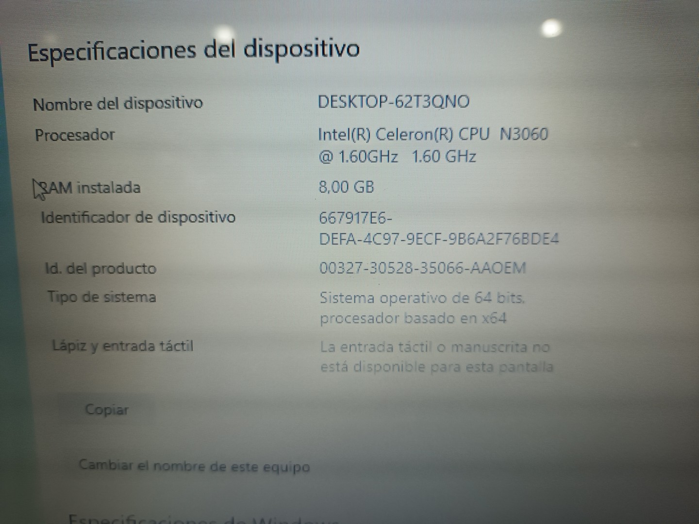 computadoras y laptops - Laptop Dell Inspiron 15-3552