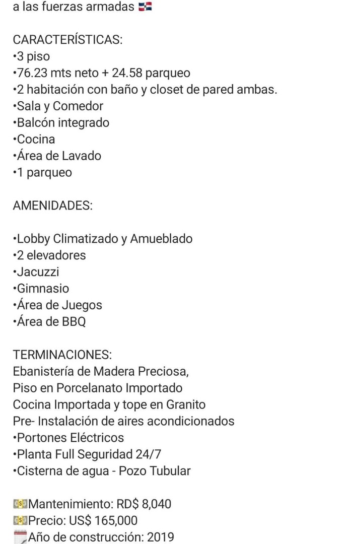 apartamentos - Vendo apartamento Renacimiento
3er ps 
2 hab
SD $165,000 1