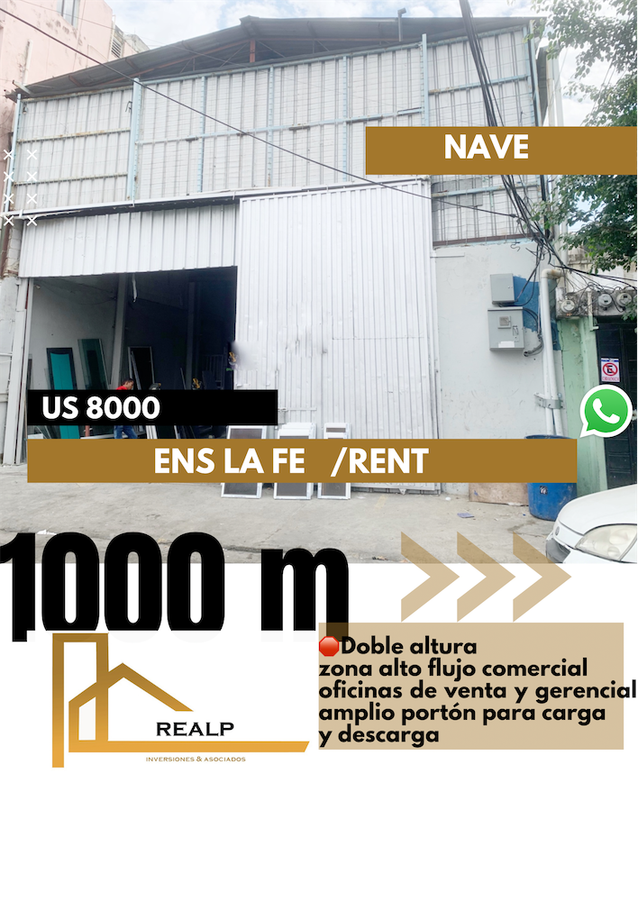 oficinas y locales comerciales - Nave doble altura 1000 m