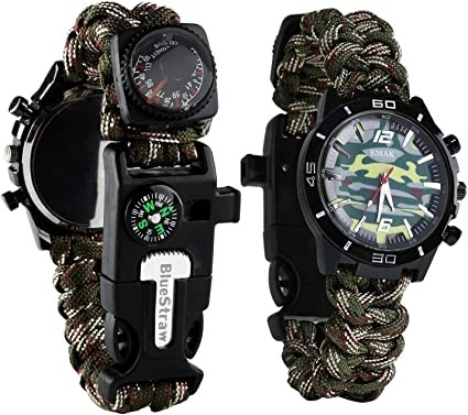 joyas, relojes y accesorios - Reloj de Paracord, con Herramientas de supervivencia pulsa brazalete pulsera 4