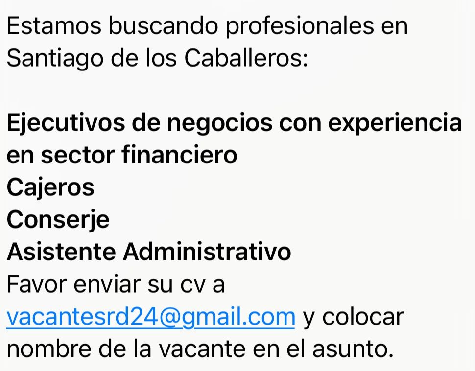 empleos disponibles - EMPLEOS EN SANTIAGO