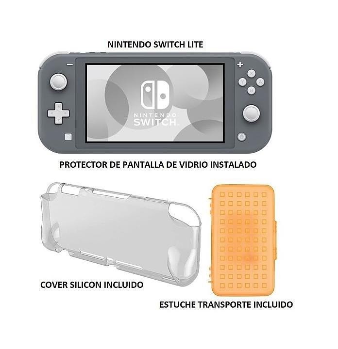 consolas y videojuegos - Nintendo Switch Lite Como Nuevo Con Extras