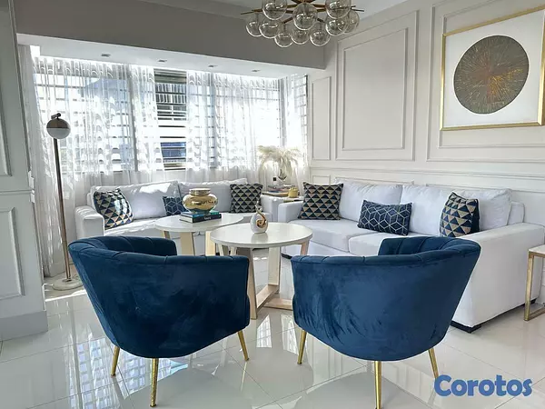 apartamentos - Apartamento Amueblado en Alquiler con Amplia Terraza Privada en Los Cacicazgos 5